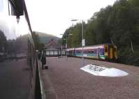 Crew change at Upper Tyndrum. View looks North<br><br>[Paul D Kerr 04/09/2006]