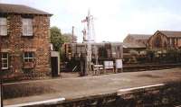 08561 sits while driver visits goods office, in Stirling Yard<br><br>[Brian Forbes /04/1988]