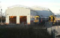 Progress on the new maintenance sheds at Haymarket MPD on 19 November 2006 looking west.<br><br>[John Furnevel 19/11/2006]