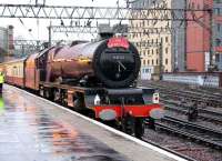 6201 at Glasgow Central with the Mid-day Scot Railtour. <br><br>[Mark Poustie 17/11/2006]