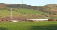 View from the south of Strathearn Viaduct under complete refurbishment. Tented village flooded out previous day. Many contractors present!<br><br>[Brian Forbes 21/11/2006]