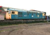 26035 awaits attention at the Caledonian Railway centre, Brechin, in November 2006. [See image 37763]<br><br>[John Furnevel 07/11/2006]