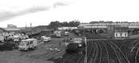 Looking east from Longman Road bridge in April 1979 with Rose Street SB on the right. <br><br>[John McIntyre /04/1979]