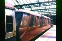 Observation coach SC1728E standing in one of the north bay platforms at Dumfries in May 1968. <br><br>[John McIntyre /05/1968]