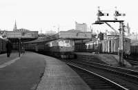 Class 26 double heading a class 47 about to leave Aberdeen in March 1973.<br><br>[John McIntyre /03/1973]