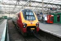 A Virgin Voyager shortly after arrival in the east end bay platform 7 on a Sunday morning in November 2006 with a terminated CrossCountry service.<br><br>[John Furnevel 19/11/2006]