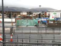 Pedestrian entrance under construction on 15 December alongside the existing south entrance to the Asda Superstore. Vehicle access will be via a new roundabout further west at the current works entrance to the site.<br><br>[John Furnevel 15/12/2006]