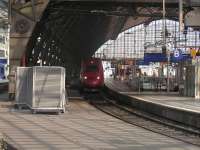 Belgian State Railways (SNCB) Thalys high speed train arriving from Brussels <br><br>[Paul D Kerr 24/07/2006]