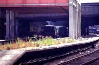 Aberdeen in July 1974 looking south into the main station through the new structure which had by then appeared over platforms 6 and 7.<br><br>[John McIntyre /07/1974]