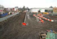 Advance preparations for next years tidiest station competition... or possibly just the Christmas shutdown. Alloa station site on 22 December 2006.<br><br>[John Furnevel 22/12/2006]