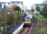 A well patronised train for Edinburgh Waverley boarding at North Berwick on 27 December 2006 - post Christmas sales perhaps?<br><br>[John Furnevel 27/12/2006]