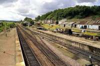 View south from Dingwall station on 15 August 1989.<br><br>[John McIntyre 15/08/1989]