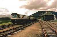 Observation car at Achnasheen 1n 1977.<br><br>[Ian Dinmore //1977]