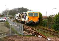 Remains of the old yard at Drem in December 2006 with most of it now given over to car parking.<br><br>[John Furnevel 27/12/2006]