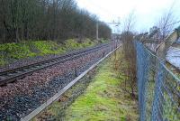 Upper Greenock looking to Wemyss Bay. The island platform was to the left and goods yard to the right.<br><br>[Ewan Crawford 03/01/2007]