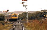 DMU passing Girvan goods branch.<br><br>[Ian Dinmore //]