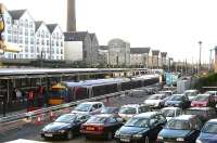 Passengers disembarking from a terminating service at Haymarket platform 0 on 4 January with the majority one stop short of their ultimate destination. <br><br>[John Furnevel 4/01/2007]