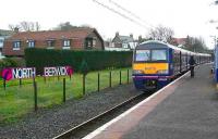 An afternoon train for Waverley at North Berwick station on a pleasant December day in 2006.<br><br>[John Furnevel 27/12/2006]