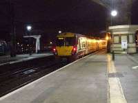 334021 departs Glasgow Central for Wemyss Bay.<br><br>[Graham Morgan 04/01/2007]