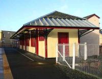 The refurbished building on platform 2 at Lanark station looking smart in January 2007.<br><br>[John Furnevel 05/01/2007]