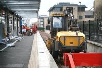 Installing the canopy over platform 0 on 20 December.<br><br>[John Furnevel 20/12/2006]