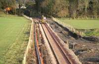 Roadrail machine approaching Kincardine from the Alloa direction on 8 January.<br><br>[John Furnevel /01/2007]