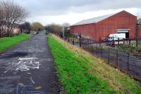 Looking east to Scotstoun East. The route of the former Clydeside Tramway can be seen at a lower height on the right.<br><br>[Ewan Crawford 09/01/2007]