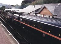 The up GNER <I>Highland Chieftain</I> HST calls at Aviemore on a cold dark November morning in 2005.<br><br>[John Furnevel 02/11/2005]