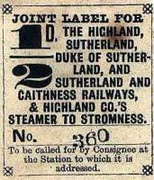 Joint label (sounds a bit iffy) for consignments across 5 companies in Northern Scotland.<br><br>[Ian Dinmore //]