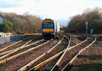 Crossings, points, loops and sidings - the road south from Dalmeny, January 2007.<br><br>[John Furnevel /01/2007]