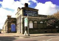 Sunshine on the 1847 Lowestoft station - still displaying one of the rapidly disappearing full size enamelled station name signs. The suffix 'Central' was carried between 1903 and 1970. <br><br>[Ian Dinmore //]