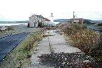 The island platform at Cairnryan. Looking north in October 2004.<br><br>[Ewan Crawford 17/10/2004]