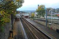 Bingley station looking north from the northern portal of Bingley Tunnel.<br><br>[Ewan Crawford 21/11/2006]