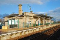 Mansfield station building looking north on the re-opened <i>Robin Hood</i> line.<br><br>[Ewan Crawford 21/11/2006]