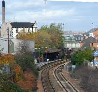 View north to Rotherham Central.<br><br>[Ewan Crawford 21/11/2006]