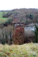 Looking south at the piers of the Craighead Viaduct. The piers are to be dismantled for their stone.<br><br>[Ewan Crawford 27/01/2007]