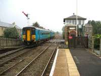 Carlisle train leaving Haydon Bridge in October 2006.<br><br>[John McIntyre /10/2006]