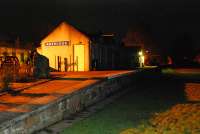 Aberlour by night. Since my last visit the goods shed has vanished.<br><br>[Ewan Crawford 27/01/2007]