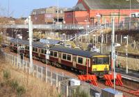 Dalmuir train ready to leave Larkhall on 31 January 2007.<br><br>[John Furnevel 31/01/2007]