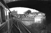 Approaching Alloa east junction in 1973 on a railtour.<br><br>[Bill Roberton //1973]