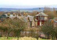 The old station and signal box at Biggar in January 2007. Photographed from the south west looking towards Broughton. The area now forms part of a scrapyard.<br><br>[John Furnevel 05/01/2007]