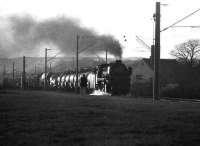 Eastbound freight approaching Bunde, Westphalia in 1976.<br><br>[John McIntyre //1976]