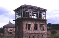 Reedsmouth in 1986. The old signal box, which stood at the junction of the Wansbeck and Border Counties lines, has since been converted to living accommodation [see image 17434].<br><br>[Roy Lambeth //1986]