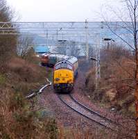 <i>Hello Stranger!</i> Tour train on the Helensburgh Central line. Firth of Clyde in backdrop.<br><br>[Ewan Crawford 10/02/2007]