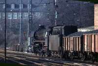 Northbound freight at Rheine in 1976 heading for Emden.<br><br>[John McIntyre //1976]