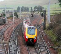 Virgin Voyager southbound at Abington, January 2007.<br><br>[John Furnevel 31/01/2007]