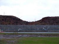 Former Switchback line at London Road with the vegetation and trees removed. This land is now part of the soon to be built Glasgow 2014 Velodrome complex. I wonder if the remains of the line will survive??<br><br>[Colin Harkins 10/02/2007]