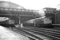 27207 about to leave Queen Street at the head of a train for Edinburgh in March 1974.<br><br>[John McIntyre /03/1974]