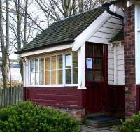 The old platform SB at the east end of Cardrona station in February 2007.<br><br>[John Furnevel 25/02/2007]