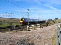 Northbound Voyager climbing Shap on 18 Feb passing Scout Green.<br><br>[John McIntyre 18/02/2007]